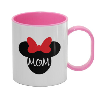 mini mom, Κούπα (πλαστική) (BPA-FREE) Polymer Ροζ για παιδιά, 330ml