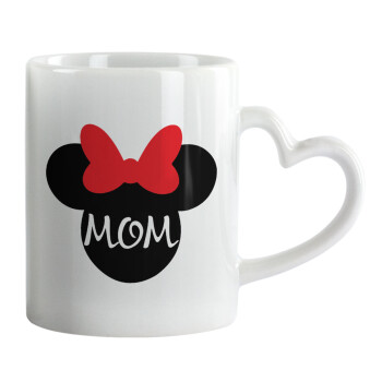 mini mom, Mug heart handle, ceramic, 330ml