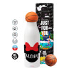 Bascetball Metal mug thermos, double wall, 550ml