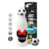 Soccer Metal mug thermos, double wall, 550ml