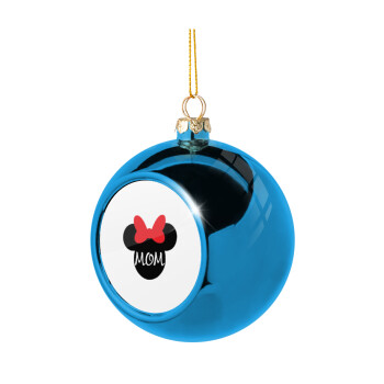 mini mom, Χριστουγεννιάτικη μπάλα δένδρου Μπλε 8cm