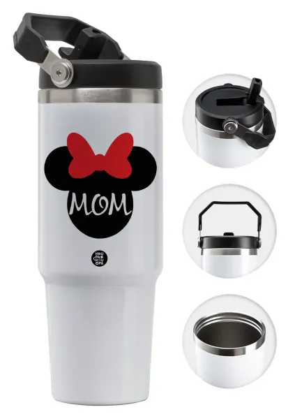 mini mom — Θερμός Ανοξείδωτο 30oz με χερούλι