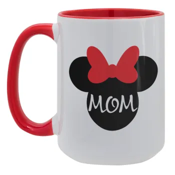 mini mom, Κούπα Mega 15oz, κεραμική Κόκκινη, 450ml