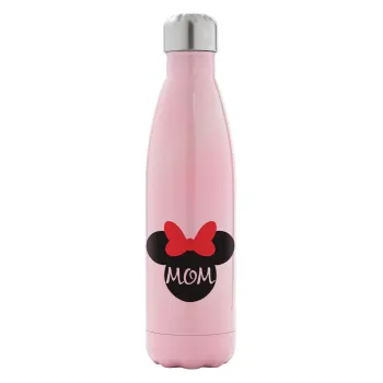 mini mom, Metal mug thermos Pink Iridiscent (Stainless steel), double wall, 500ml