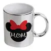 Mug ceramic, silver mirror, 330ml