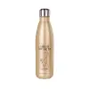 Glitter gold stainless steel thermos bottle, double-walled, 500ml