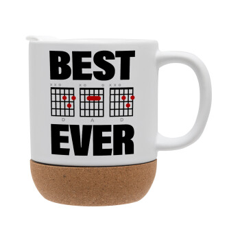 Best DAD Ever συγχορδίες κιθάρας, Κούπα, κεραμική με βάση φελού και καπάκι (ΜΑΤ), 330ml