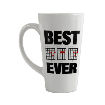 Best DAD Ever συγχορδίες κιθάρας, Κούπα κωνική Latte Μεγάλη, κεραμική, 450ml