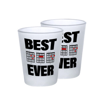 Best DAD Ever guitar chords, Σφηνοπότηρα γυάλινα 45ml του πάγου (2 τεμάχια)