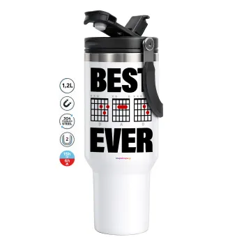 Best DAD Ever guitar chords, Mega Stainless steel Tumbler with lid, double wall 1,2L