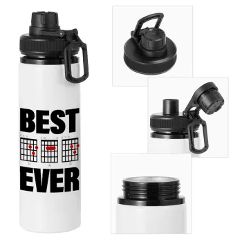 Best DAD Ever guitar chords, Metal water bottle with safety cap, aluminum 850ml