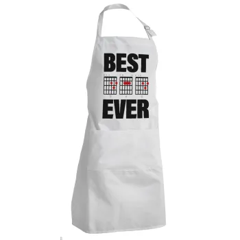 Best DAD Ever συγχορδίες κιθάρας, Ποδιά Σεφ Ολόσωμη Ενήλικων (με ρυθμιστικά και 2 τσέπες)