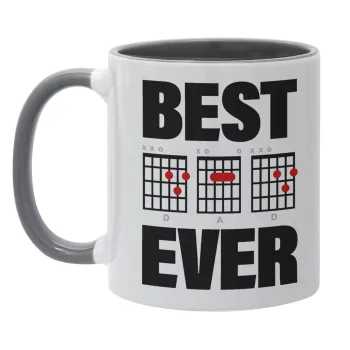 Best DAD Ever guitar chords, Mug colored grey, ceramic, 330ml