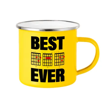 Best DAD Ever guitar chords, Yellow Enamel Metallic Cup 360ml