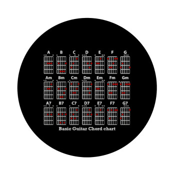 Guitar tabs, Επιφάνεια κοπής γυάλινη στρογγυλή (30cm)