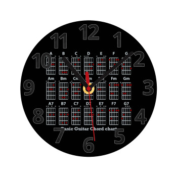 Συγχορδίες κιθάρας, Ρολόι τοίχου γυάλινο (20cm)