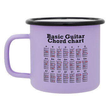 Guitar tabs, Κούπα Μεταλλική εμαγιέ ΜΑΤ Light Pastel Purple 360ml