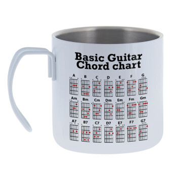 Guitar tabs, Mug Stainless steel double wall 400ml