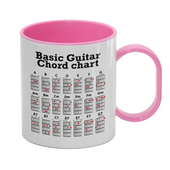 Συγχορδίες κιθάρας, Κούπα (πλαστική) (BPA-FREE) Polymer Ροζ για παιδιά, 330ml
