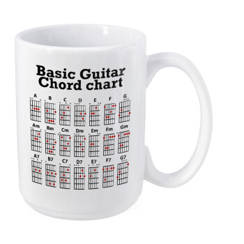 Guitar tabs, Κούπα Mega, κεραμική, 450ml