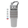 GREY color, 890ml (30oz) stainless Steel Tumbler with Handle