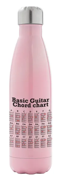 Guitar tabs — Metal mug thermos Pink Iridiscent (Stainless steel), double wall, 500ml
