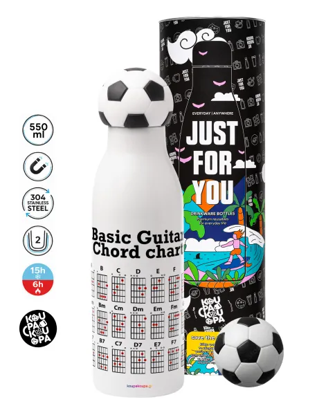 Guitar tabs — Soccer Metal mug thermos, double wall, 550ml