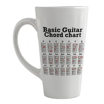 Συγχορδίες κιθάρας, Κούπα κωνική Latte Μεγάλη, κεραμική, 450ml