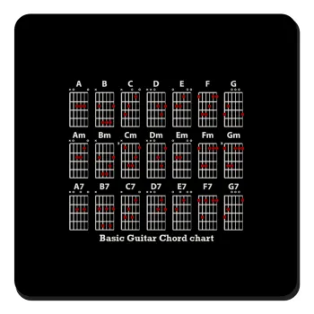 Guitar tabs, Τετράγωνο μαγνητάκι ξύλινο 9x9cm