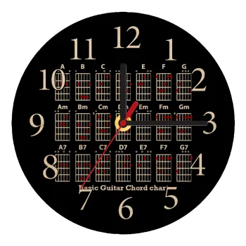 Συγχορδίες κιθάρας, Ρολόι τοίχου ξύλινο plywood (20cm)