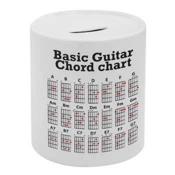 Guitar tabs, Κουμπαράς πορσελάνης με τάπα