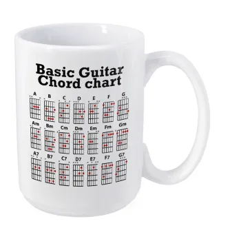 Συγχορδίες κιθάρας, Κούπα Mega, κεραμική, 450ml
