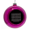 Purple Christmas tree ornament bauble 8cm