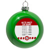 Green Christmas tree ornament bauble 8cm