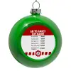 Green Christmas tree ornament bauble 8cm