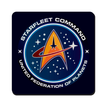 Starfleet command, Τετράγωνο μαγνητάκι ξύλινο 9x9cm