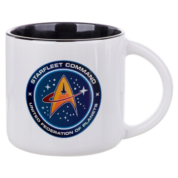 Starfleet command, Κούπα κεραμική 400ml Λευκή/Μαύρη