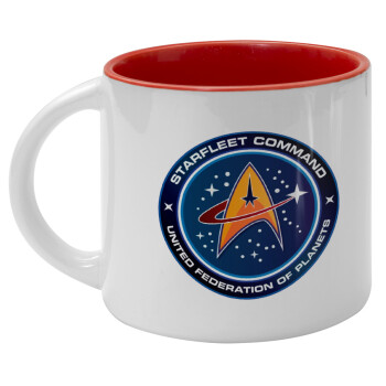 Starfleet command, Κούπα κεραμική 400ml Λευκή/Κόκκινη