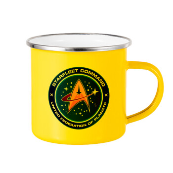 Starfleet command, Κούπα Μεταλλική εμαγιέ Κίτρινη 360ml