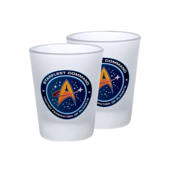 Starfleet command, Σφηνοπότηρα γυάλινα 45ml του πάγου (2 τεμάχια)