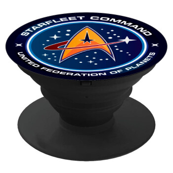 Starfleet command, Pop Socket Μαύρο Βάση Στήριξης Κινητού στο Χέρι