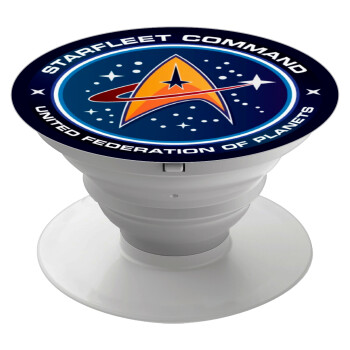 Starfleet command, Pop Socket Λευκό Βάση Στήριξης Κινητού στο Χέρι