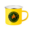 Yellow Enamel Metallic Cup 360ml