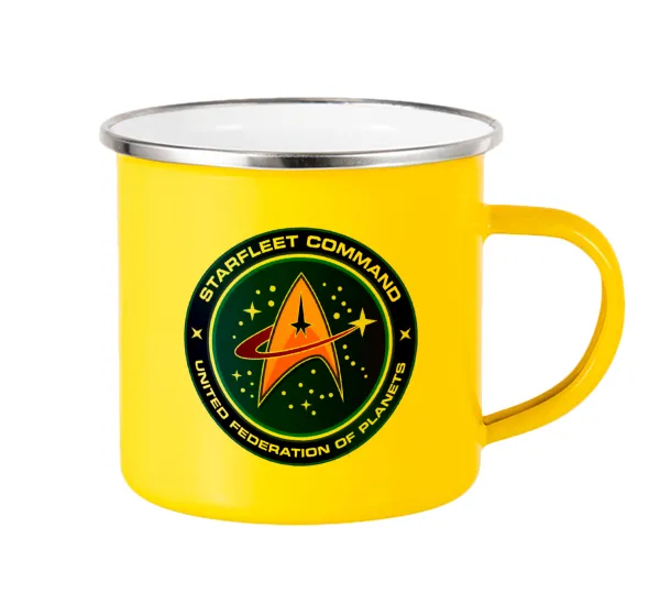 Starfleet command — Yellow Enamel Metallic Cup 360ml