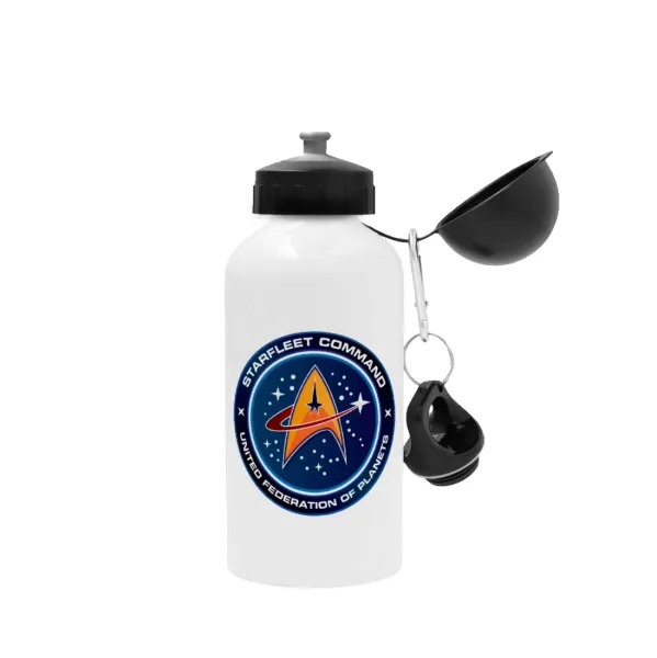 Starfleet command — Μεταλλικό παγούρι νερού, Λευκό, αλουμινίου 500ml