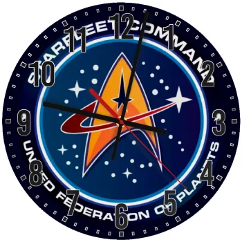 Starfleet command, Ρολόι τοίχου ξύλινο (30cm)