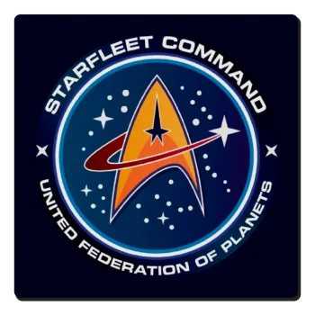 Starfleet command, Τετράγωνο μαγνητάκι ξύλινο 6x6cm