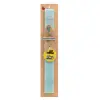 Easter Set, wooden keychain & aromatic flat Easter candle (30cm) (TURQUOISE)
