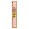 Easter Set, wooden keychain & scented flat Easter candle (30cm) (PINK)