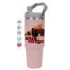Pink color, 890ml (30oz) stainless Steel Tumbler with Handle